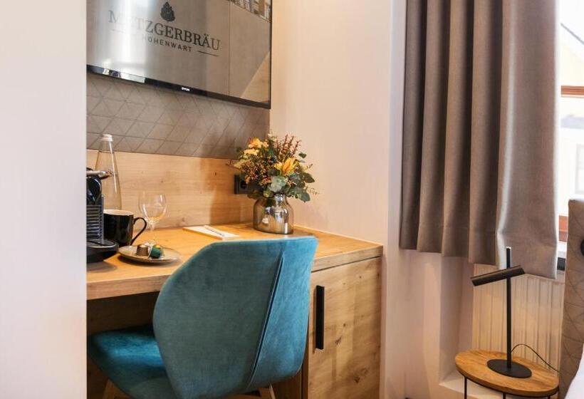 싱글 기본룸, Das Metzgerbräu   Hotel & Brauereigasthof
