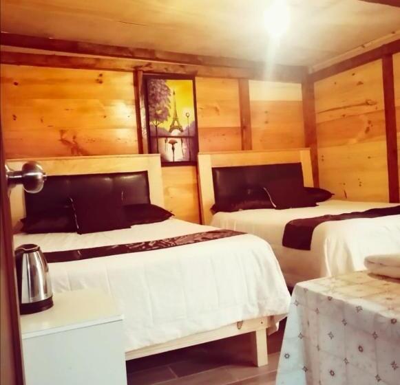 חדר סטנדרט לארבעה, Cabañas Tipo Habitación  El Paraíso De Zacatlán