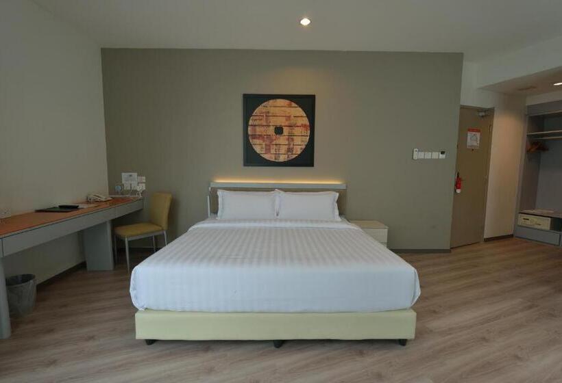 اتاق دلوکس با تخت کینگ و چشم‌انداز شهر, Abell Hotel Kuching