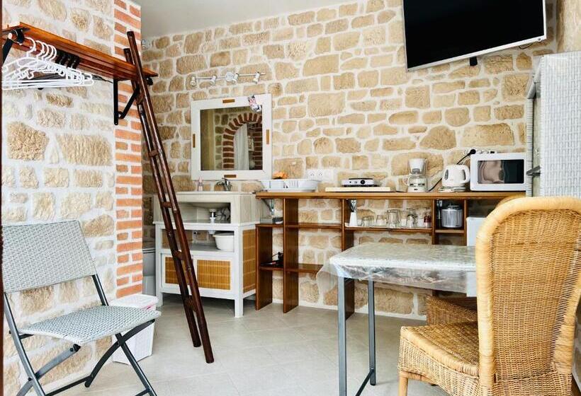 اتاق استاندارد با چشم‌انداز استخر, Le Mas Des Mathes, Chambres D Hôtes, Studios