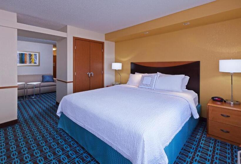 Estúdio standard Cama King, Fairfield Inn & Suites Houston Intercontinental Airport
