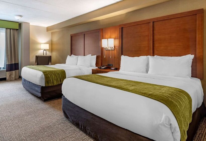 带2个双人床的标准工作室, Comfort Inn Airport