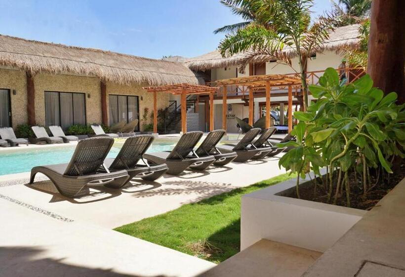 디럭스 룸 측면 바다 전망, Kinta Kan Beach Hotel Boutique Playa Del Carmen