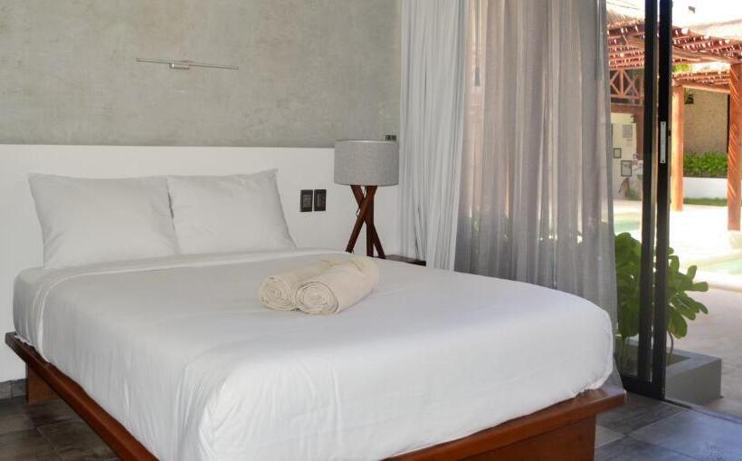 Quarto Deluxe Vista Mar Lateral, Kinta Kan Beach Hotel Boutique Playa Del Carmen