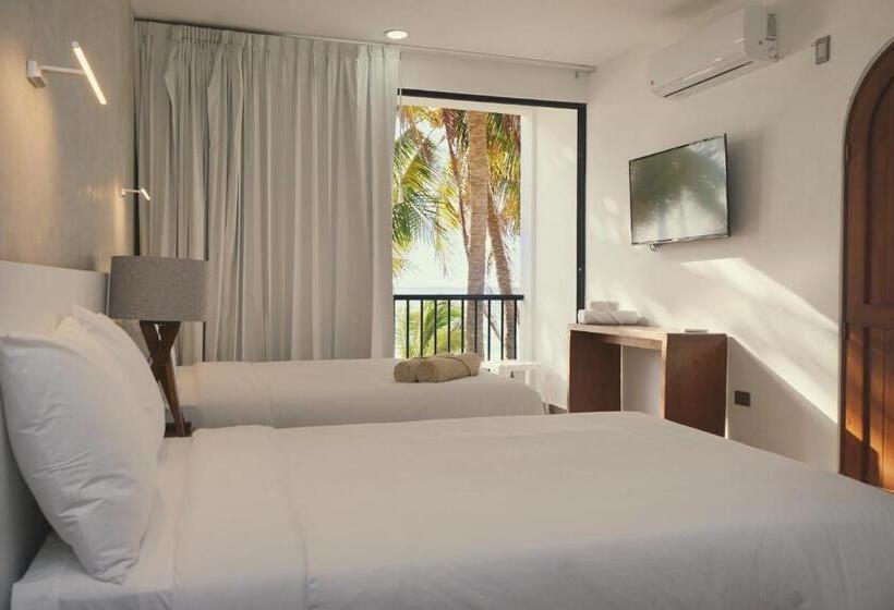 Quarto Deluxe Vista Mar, Kinta Kan Beach Hotel Boutique Playa Del Carmen
