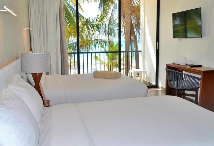 Quarto Deluxe Vista Mar, Kinta Kan Beach Hotel Boutique Playa Del Carmen