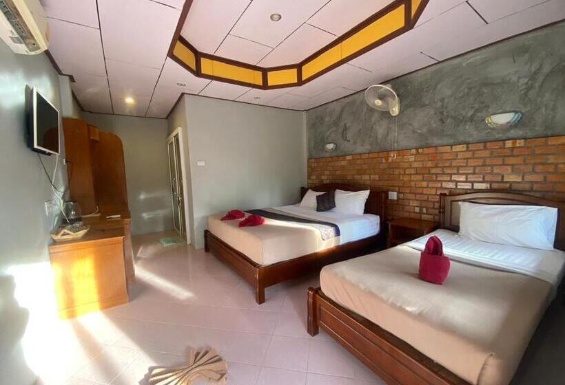 اتاق خانوادگی با چشم‌انداز باغ, Lanta New Beach Bungalows   Sha Plus