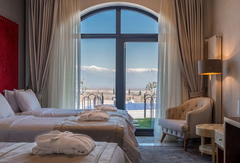 اتاق استاندارد با چشم‌انداز استخر, Panorama Kakheti Resort By Cosmos Hotels