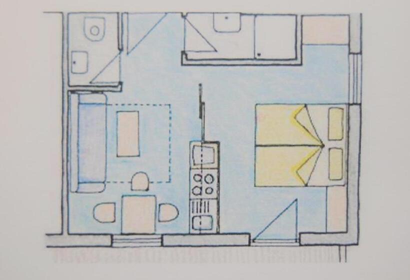 침실 1개 아파트, Pension Kirchplatz