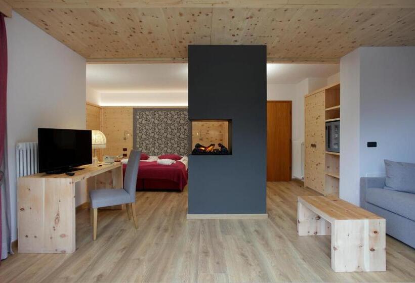 Полулюкс Одноместный с Террасой, Tevini Dolomites Charming