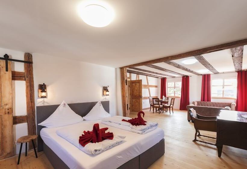 침실 2개 아파트, Bodensee Hotel Storchen