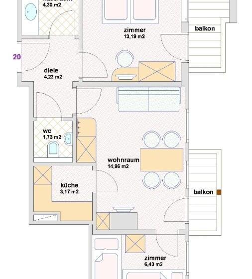 Апартаменты 2 Спальни, Appartement Hotel Garni Matthäuserhof