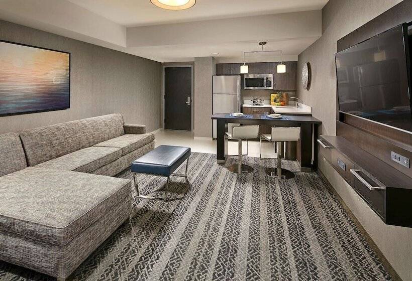 带双人床的标准工作室, Homewood Suites By Hilton San Diego Downtown/bayside