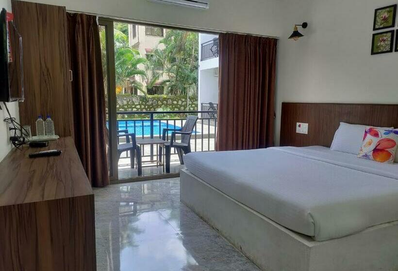 带大床的标准间, Opulence Beach Resort Kihim Alibaug