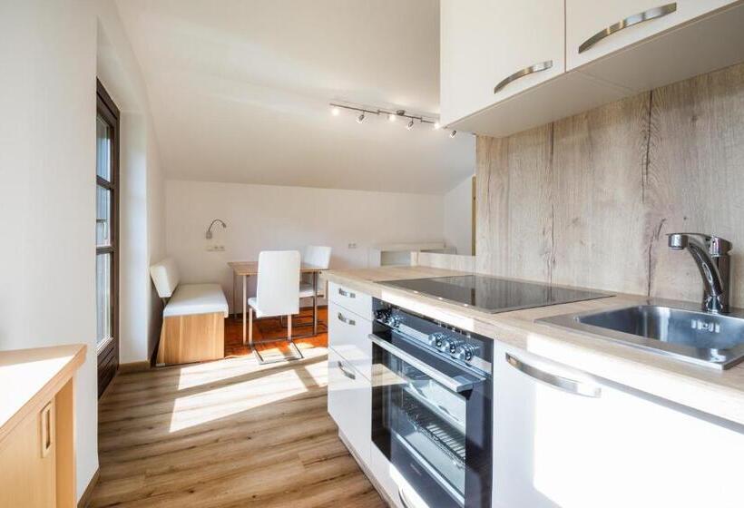 آپارتمان 1 خوابه با چشم‌انداز باغ, Appartements Tannenhof