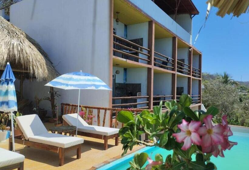 آپارتمان 1 خوابه با چشم‌انداز دریا, Namasté Zipolite Suites