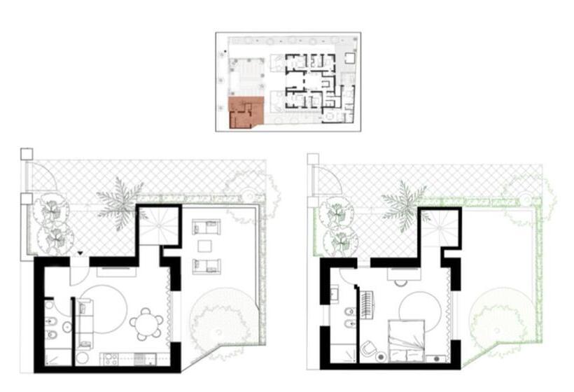 آپارتمان دوبلکس 1 خوابه, Elegance Riccione