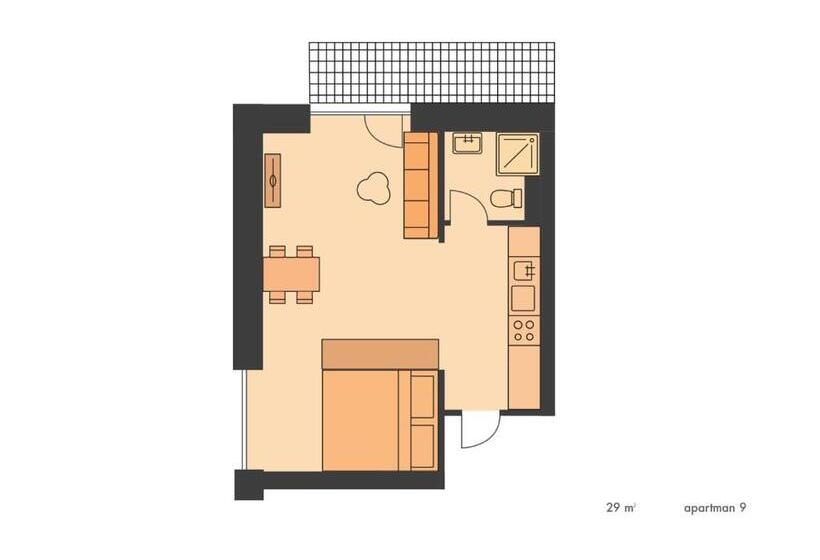 带1个卧室带观景的公寓, Apartmány Gryf Harrachov