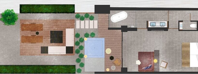 سوییت با چشم‌انداز دریا, One Suite The Grand