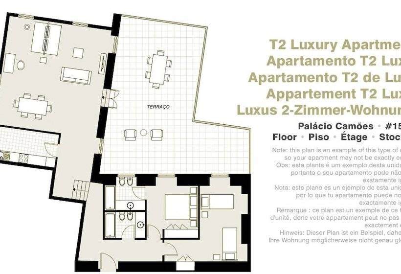 Apartamento 2 Dormitórios, Lisbon Serviced Apartments   Palácio Camões
