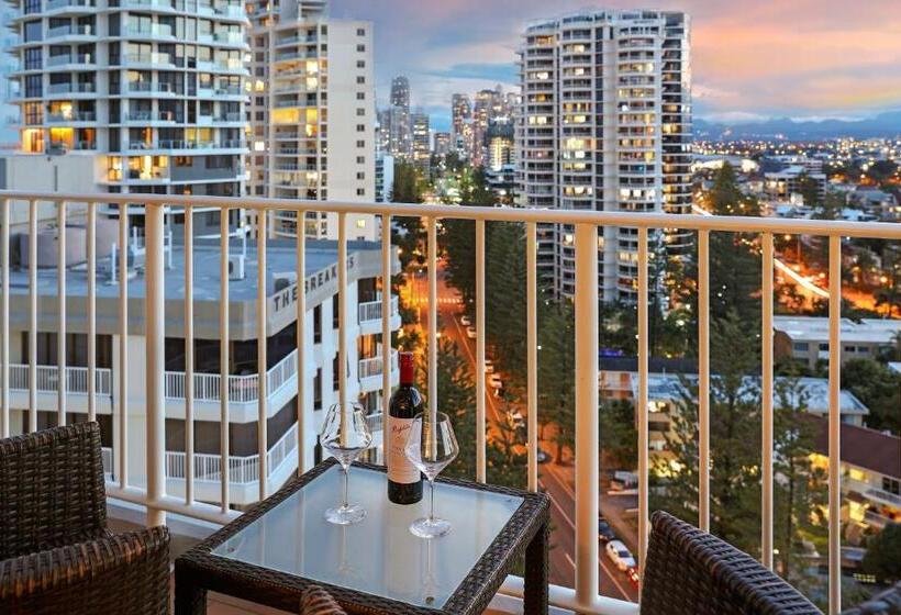 דירת חדר שינה  1 עם נוף לעיר, Breakers North Absolute Beachfront Apartments