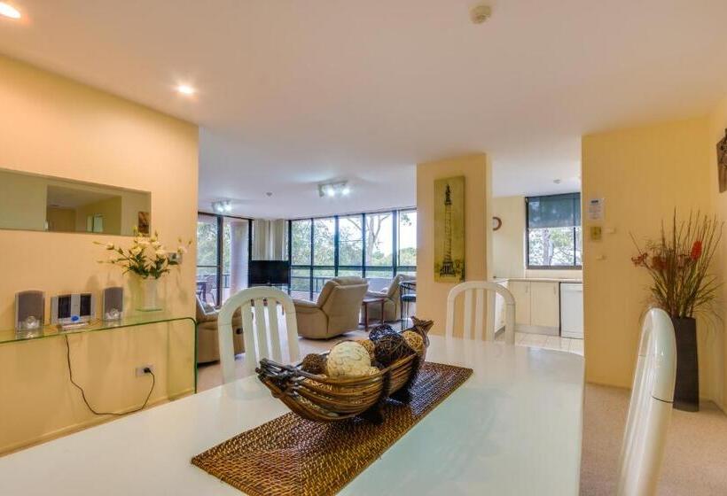 آپارتمان 1 خوابه با چشم‌انداز باغ, Pacific Towers Beach Resort