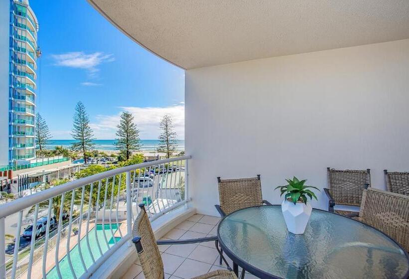 침실 2개 바다 전망 아파트, Kirra Beach Apartments