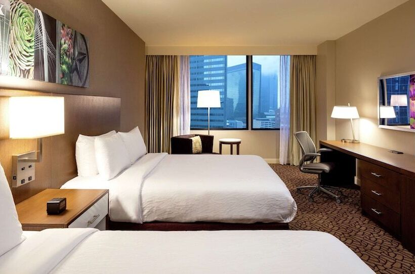 חדר סטנדרט שתי מיטות זוגיות, Hilton Garden Inn Downtown Dallas