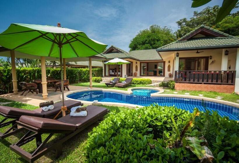 3 베드룸 디럭스 빌라, Idyllic Samui Beach Villa Resort