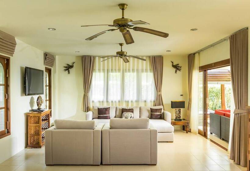 3 베드룸 디럭스 빌라, Idyllic Samui Beach Villa Resort
