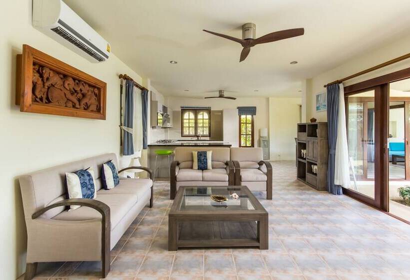 3 베드룸 디럭스 빌라, Idyllic Samui Beach Villa Resort