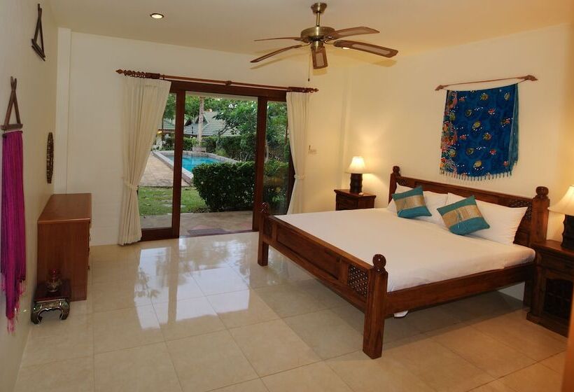 침실 4개 빌라, Idyllic Samui Beach Villa Resort