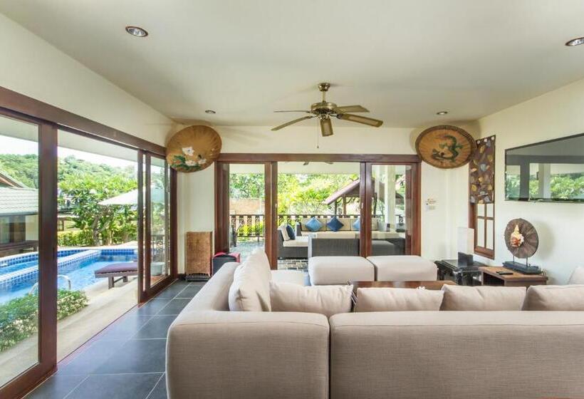 침실 1개 디럭스 빌라, Idyllic Samui Beach Villa Resort