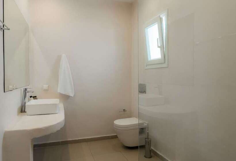 חדר דלוקס עם מרפסת נוף לים, Withinn Mykonos Suites