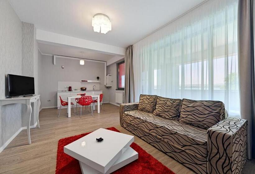 Апартаменты 1 Спальня с Видом, Tomis Garden Apartments Mamaia