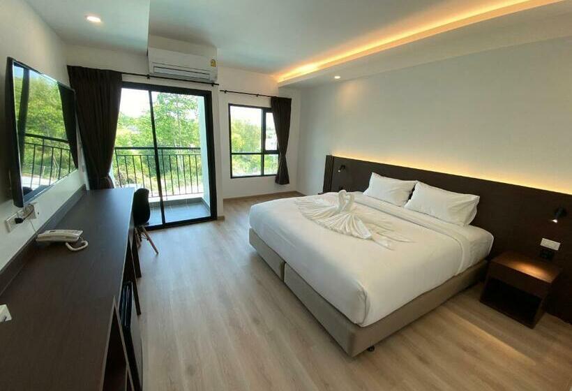 带大床的高级房间, Geen Hotel Chonburi