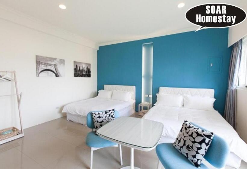 اتاق استاندارد چهارنفره با بالکن, Soar B&b