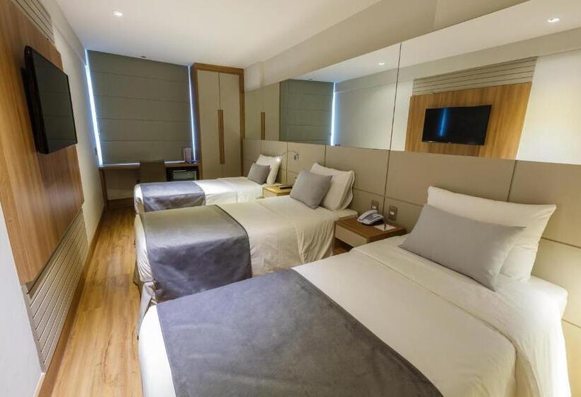 Quarto Triplo Estandar, Atlantico Travel Copacabana