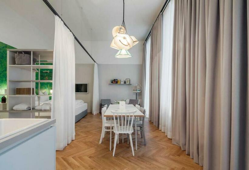 سوییت با چشم‌انداز باغ, Grätzlhotel Karmelitermarkt