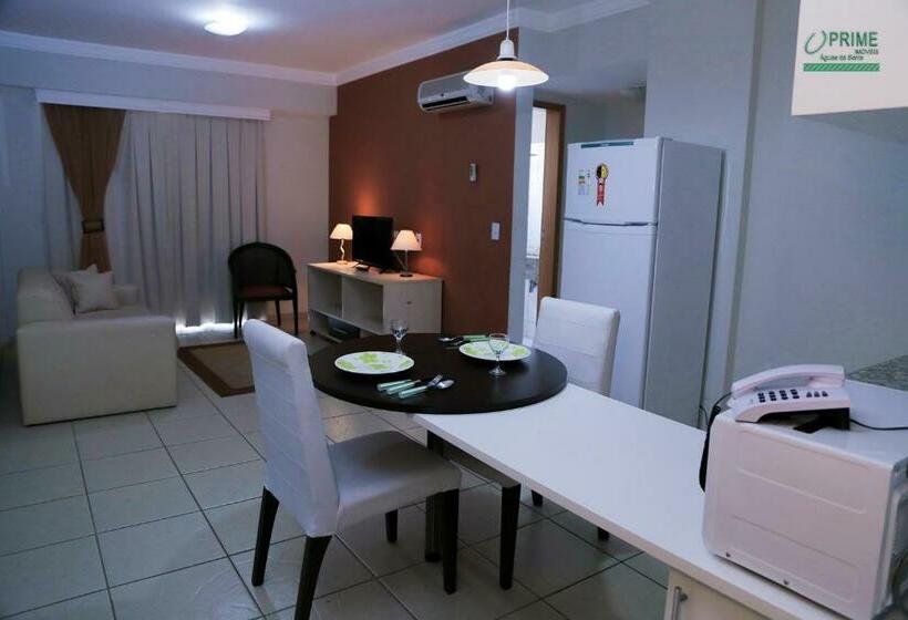 침실 2개 아파트, Prime Hotel águas Da Serra