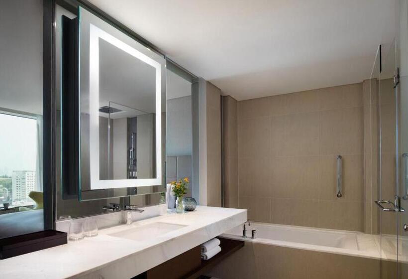 Quarto Deluxe Cama King cm Vistas, Courtyard By Marriott Seoul Namdaemun