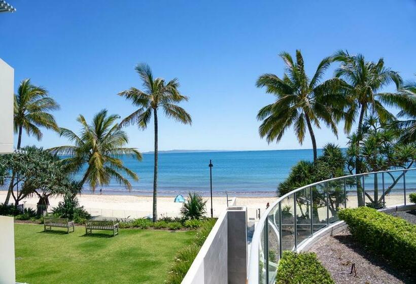 침실 1개 아파트 측면 바다 전망, On The Beach Noosa Resort