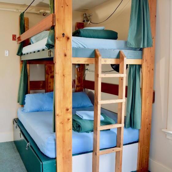 共用房间的床, Green Tortoise Hostel Seattle