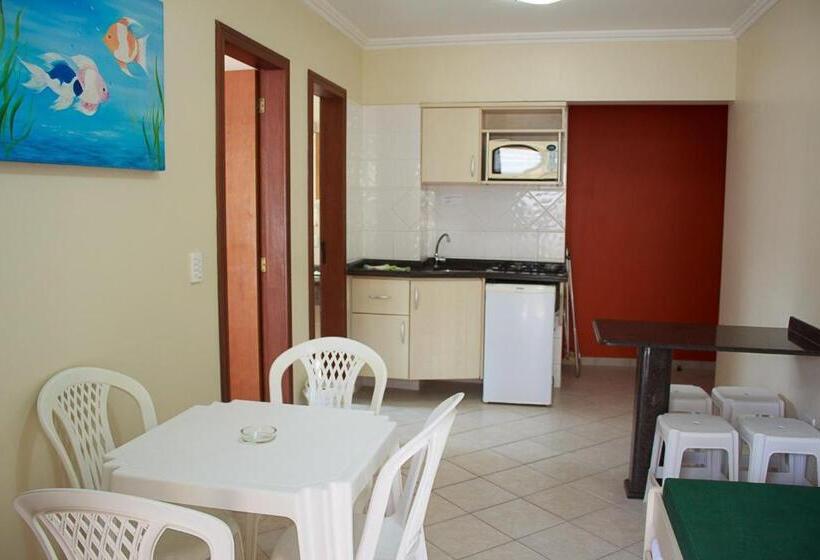 침실 1개 아파트, Bombinhas Praia Apart Hotel   Unidade Rua Bem Te Vi