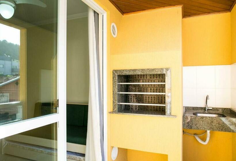 침실 1개 아파트, Bombinhas Praia Apart Hotel   Unidade Rua Bem Te Vi