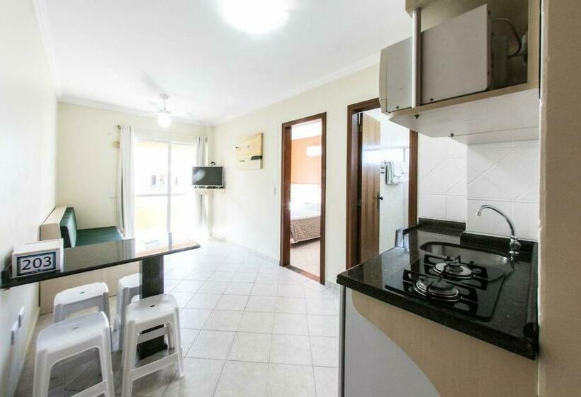 침실 1개 아파트, Bombinhas Praia Apart Hotel   Unidade Rua Bem Te Vi