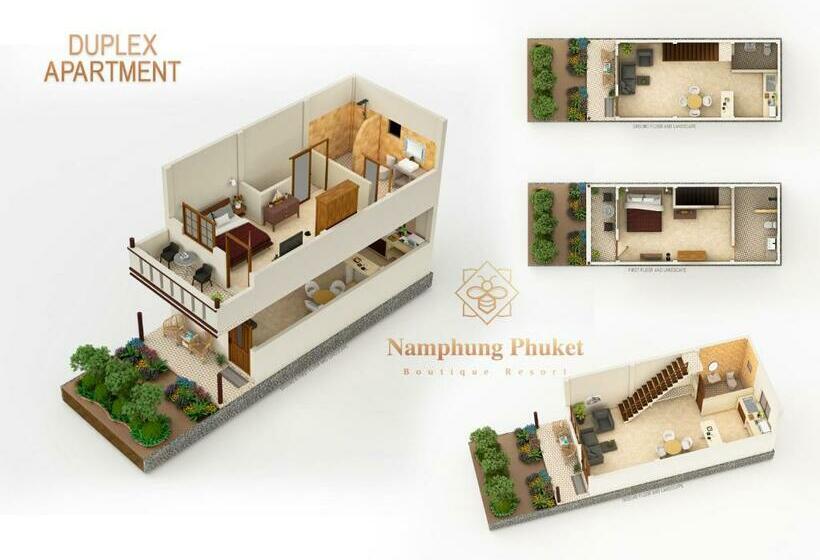 آپارتمان دوبلکس 1 خوابه, Namphung Phuket Boutique Resort