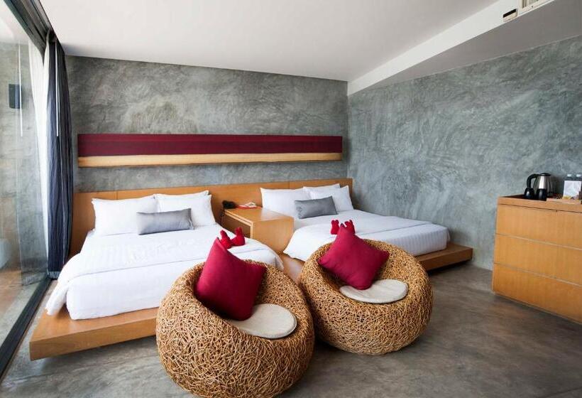 غرفة عائلية مطلّة علي البحر, The Now Hotel   Sha Extra Plus