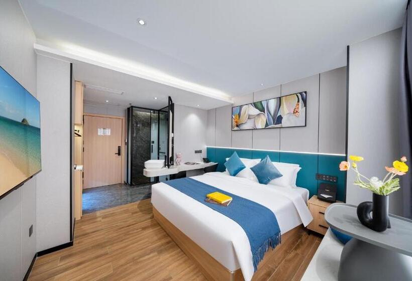 스탠다드 룸 킹사이즈 침대, Weizhanwan Hotel Shenzhen International Convention And Exhibition Center
