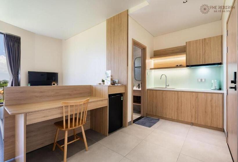 آپارتمان 1 خوابه با چشم‌انداز دریا, The Rebirth Apartment Binh Chau Ho Tram